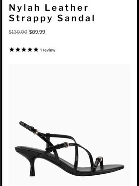 Marc Fisher- Nylah Leather Strappy Sandal NWOT